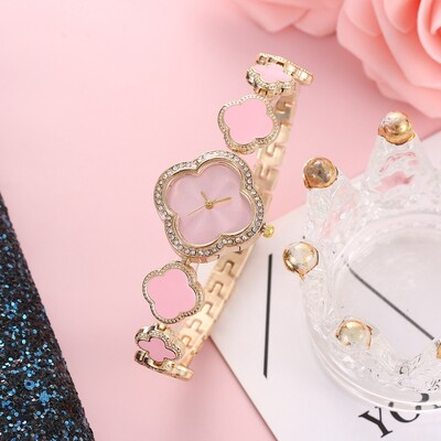 Нови модни дамски часовници Луксозни часовници с гривни от розово злато Дамски ръчни часовници Дамски ежедневни кварцови часовници Часовник Relogio Feminino