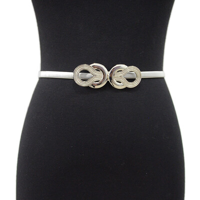 Pojasevi za žene Zlatno-srebrne haljine Elastični rastezljivi ženski pojasevi oko struka Metalni tanki pojasevi za ženske haljine Cinturones Pasek