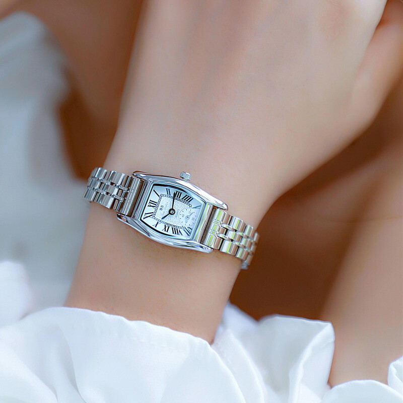 Sieviešu pulksteņi Modes augstas kvalitātes retro ādas siksniņas kvarca pulkstenis sievietēm ar mazu kvadrātveida ciparnīcu Sieviešu ūdensizturīgs pulkstenis