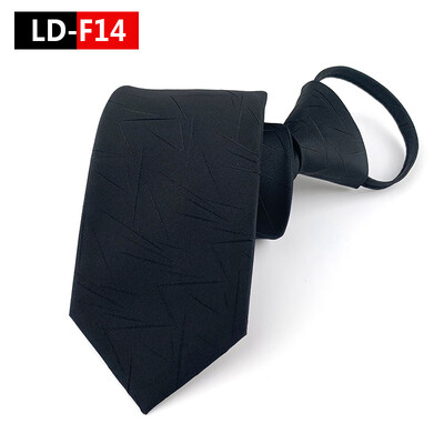 HUISHI раирани карирани щампи на вратовръзки за мъже Сватбено парти Мързелива вратовръзка с цип Модна бизнес вратовръзка Мъжки костюм Accessori Cravats