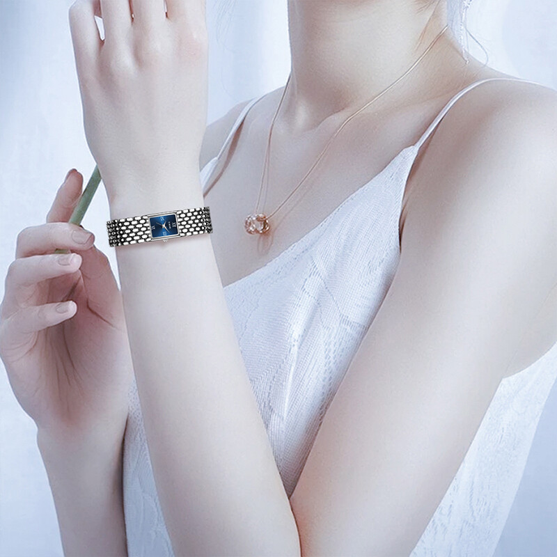 LIGE jauns 2025. gada sieviešu pulkstenis kvarca nerūsējošā tērauda siksniņa sieviešu pulksteņi luksusa ikdienas ūdensizturīgs retro modes sieviešu pulkstenis reloj