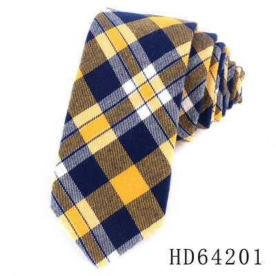 Zīmola kaklasaites vīriešiem 100% kokvilnas vīriešu kaklasaite, šaura, rūtaina kaklasaite vīriešiem.