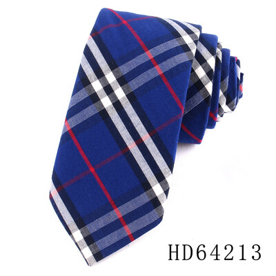 Zīmola kaklasaites vīriešiem 100% kokvilnas vīriešu kaklasaite, šaura, rūtaina kaklasaite vīriešiem.