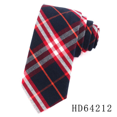 Zīmola kaklasaites vīriešiem 100% kokvilnas vīriešu kaklasaite, šaura, rūtaina kaklasaite vīriešiem.