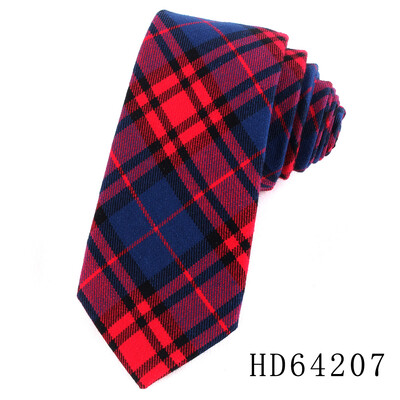 Zīmola kaklasaites vīriešiem 100% kokvilnas vīriešu kaklasaite, šaura, rūtaina kaklasaite vīriešiem.