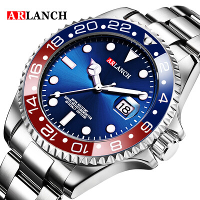 ARLANCH Hot Sell Férfi Quatrz karóra Sport Férfi karórák Top márka luxus vízálló teljes acél kvarc óra férfi Relogio Masculino