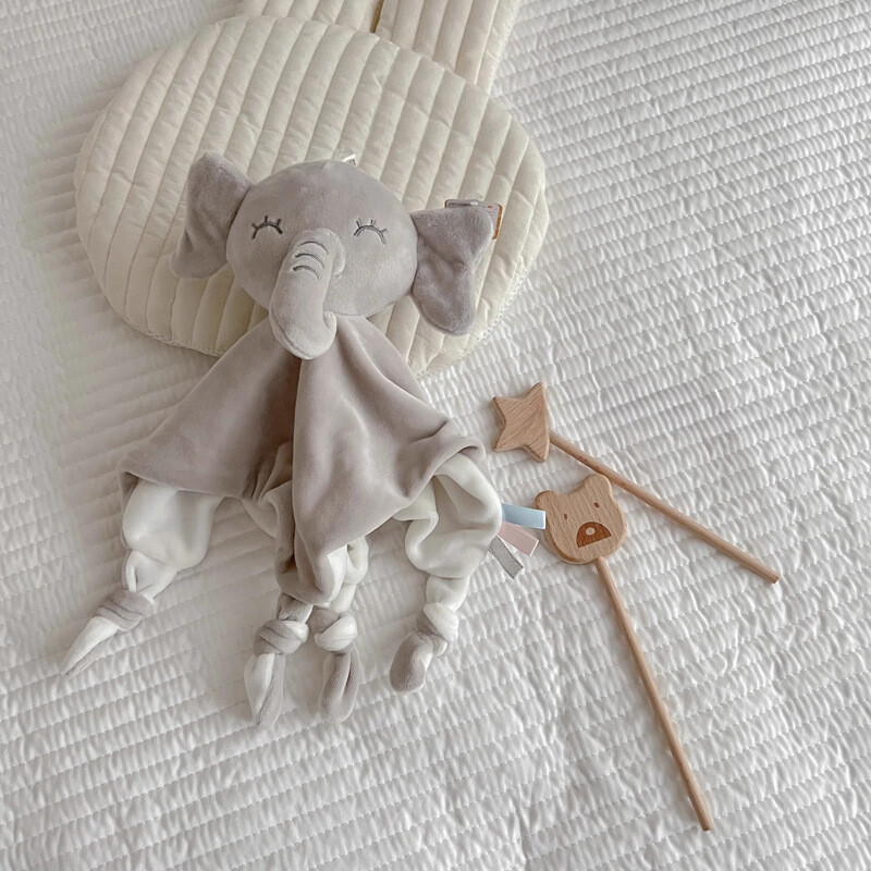 Comerț exterior prosop saliva pentru copii nou-născut prosop confort pentru animale elefant iepure păpușă piele de bebeluș păpușă de dormit