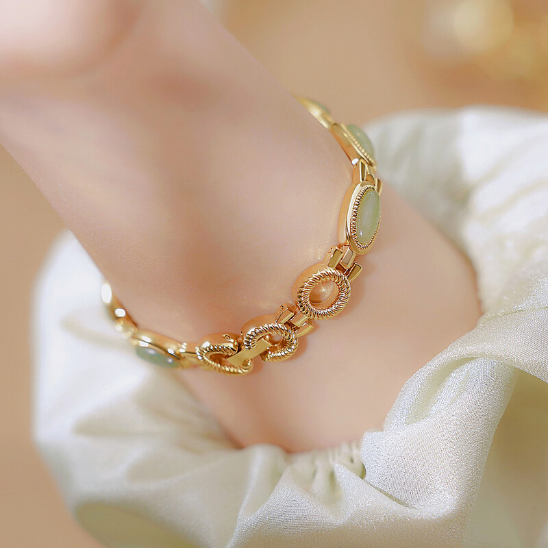 Ceasuri de lux de lux pentru dama Bijuterii verzi elegante Jad Brățară cuarț Ceas de mână Cadouri pentru femei 2025 Ceas de rochie la modă