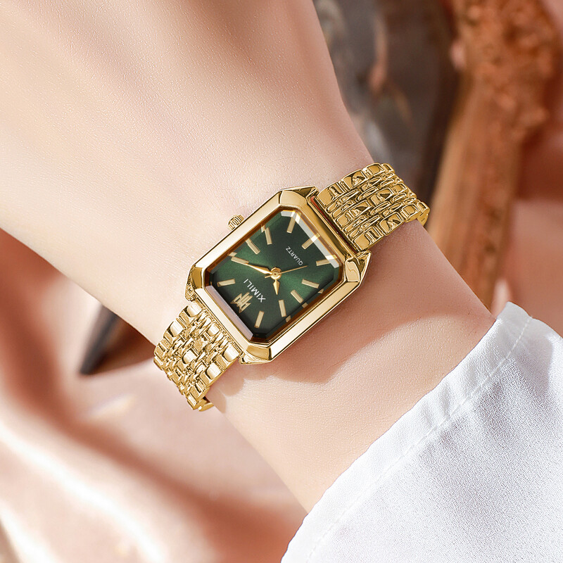 Ceasuri de lux rafinate pentru femei Ceasuri de afaceri din cuarț în stil universitar pentru doamne versatile Ceas cu curea reglabilă Cadouri pentru fete