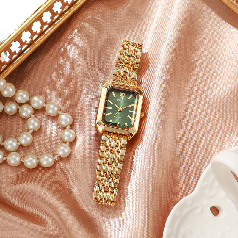 Ceasuri de lux rafinate pentru femei Ceasuri de afaceri din cuarț în stil universitar pentru doamne versatile Ceas cu curea reglabilă Cadouri pentru fete