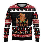 Drăguț Gingerbread Man Ugly Crăciun Pulover Crăciun Fericit Bărbați Pulover Sărbători de Crăciun Copil Crew Deck Trening Om de zăpadă Pulovere unisex