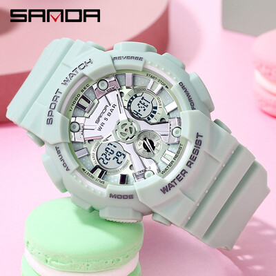 Ceas de sport pentru femei G impermeabil, digital, cu LED, pentru femei, șoc, militar, electronic, pentru armata, ceas pentru fete