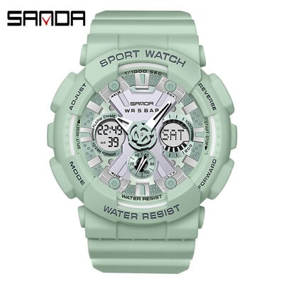 Ceas de sport pentru femei și bărbați, cu afișaj dublu, 50 m, ceas digital de mână, rezistent la apă, pentru bărbați, femei, ceas relogio feminino de înaltă calitate 2024