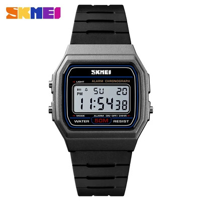 SKMEI 1412 Modni ženski digitalni sat Vodootporan prikaz datuma Tjedan Ženski ručni sat Sportski satovi za par Relogio Feminino
