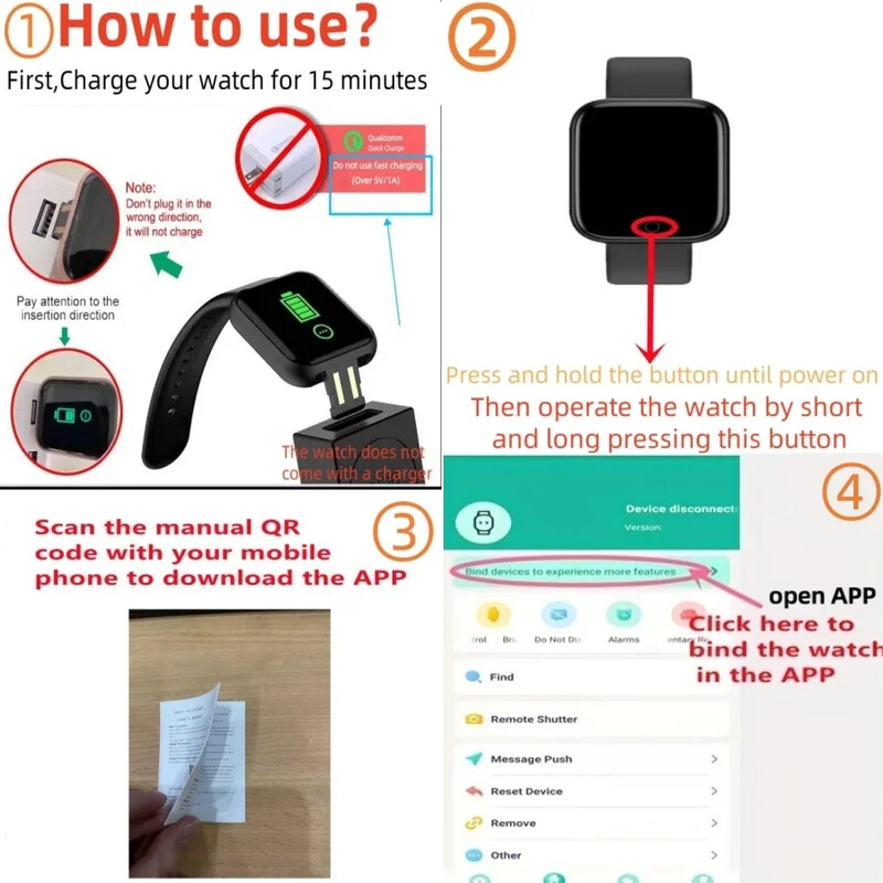 Ceas inteligent pentru femei Bărbați Ceas de mână Bluetooth Conectat Telefon Player Muzică Fitness Sport Brățară Monitor de somn Ceasuri digitale