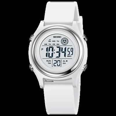 SKMEI Ceasuri de lux, rezistente la apă, rezistente la șocuri, sport, cu numărătoare inversă, ceas de mână digital pentru femei, cronometru, pentru femei, pentru femei, relogii 2094