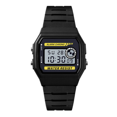 Ceas electronic sport, marca de top, ceas de mână, ceasuri digitale simple pentru fete, curea impermeabilă din PU, ceas cu alarmă, cadou pentru femei