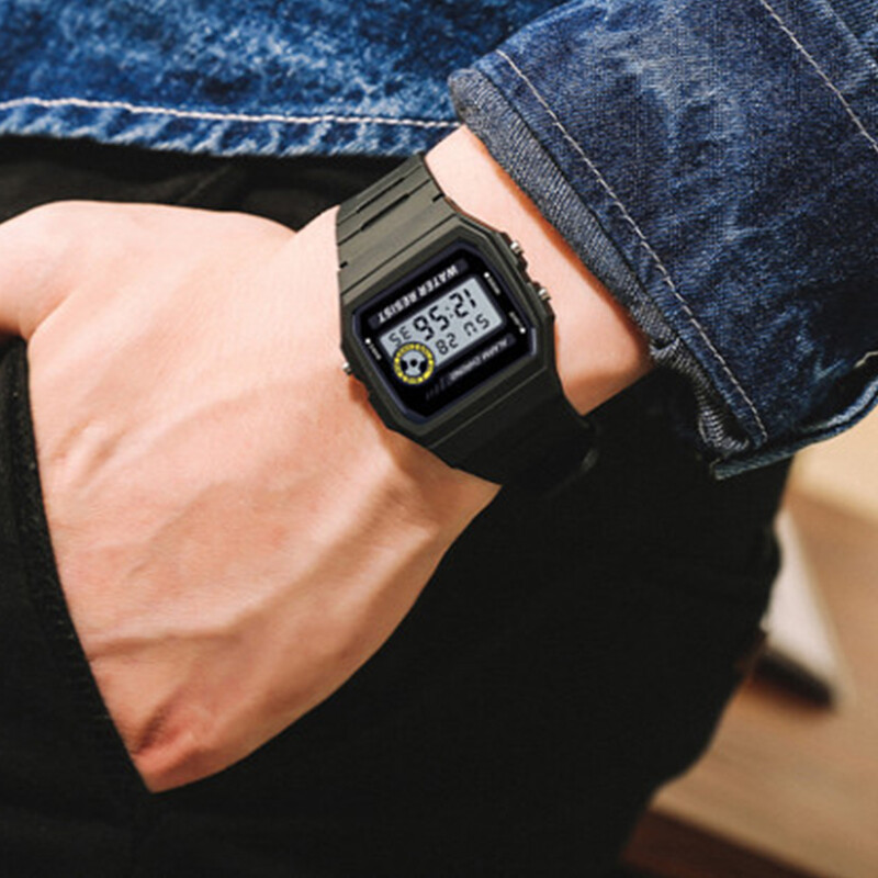 Ceas electronic sport, marca de top, ceas de mână, ceasuri digitale simple pentru fete, curea impermeabilă din PU, ceas cu alarmă, cadou pentru femei