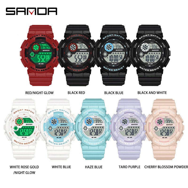 SANDA G Style modni ženski sportski satovi budilica vodootporna štoperica LED digitalna ženska elektronika kronograf ručni sat