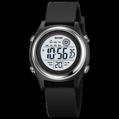 SKMEI 2094 Cronometru pentru femei, ceas de mână pentru femei, 50M, rezistent la apă, rezistent la șocuri, ceasuri digitale, afișaj cu lumină din spate, ceasuri digitale