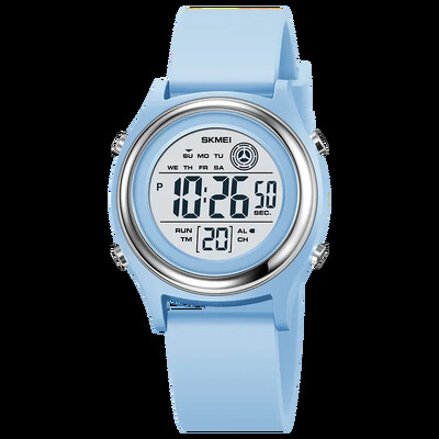 SKMEI 2094 Cronometru pentru femei, ceas de mână pentru femei, 50M, rezistent la apă, rezistent la șocuri, ceasuri digitale, afișaj cu lumină din spate, ceasuri digitale