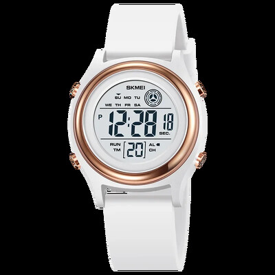 SKMEI 2094 Cronometru pentru femei, ceas de mână pentru femei, 50M, rezistent la apă, rezistent la șocuri, ceasuri digitale, afișaj cu lumină din spate, ceasuri digitale