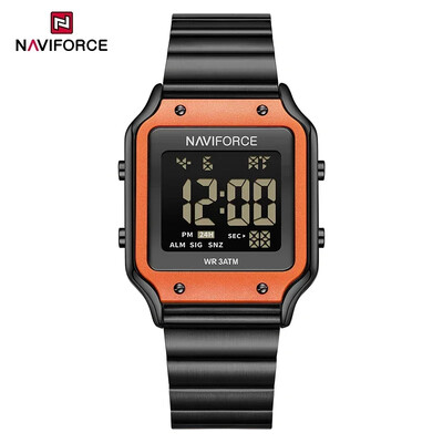 NAVIFORCE NF5046 Ženski digitalni sat vrhunskih marki 3 bara Vodootporni ženski satovi Sport Ležerni ženski sat