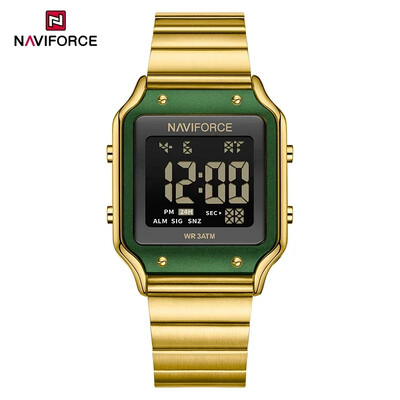 NAVIFORCE NF5046 Ženski digitalni sat vrhunskih marki 3 bara Vodootporni ženski satovi Sport Ležerni ženski sat