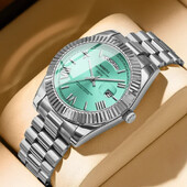 NIBOSI Ceas de lux cu quartz pentru bărbați, impermeabil, cu date, ceas de mână luminos, sport, din oțel inoxidabil, pentru bărbați, ceas pentru bărbați, ceas pentru bărbați