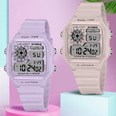 SYNOKE digitālie pulksteņi Sieviešu sporta gaismas daudzfunkciju ūdensizturīgs Chrono rokas pulkstenis āra meiteņu modes studentu pulkstenis jauns