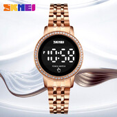 SKMEI 1669 Vienkāršs datuma laika pulksteņi sievietēm reloj mujer Digital LED Touch Sieviešu pulkstenis Diamond Waterproof Sieviešu rokas pulksteņi
