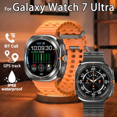 Samsung Galaxy Watch 7 Ultra GPS Compass Smart Watch Outdoor Sports Man AMOLED BT Call IP68 Galaxy 6 täiustatud nutikella jaoks