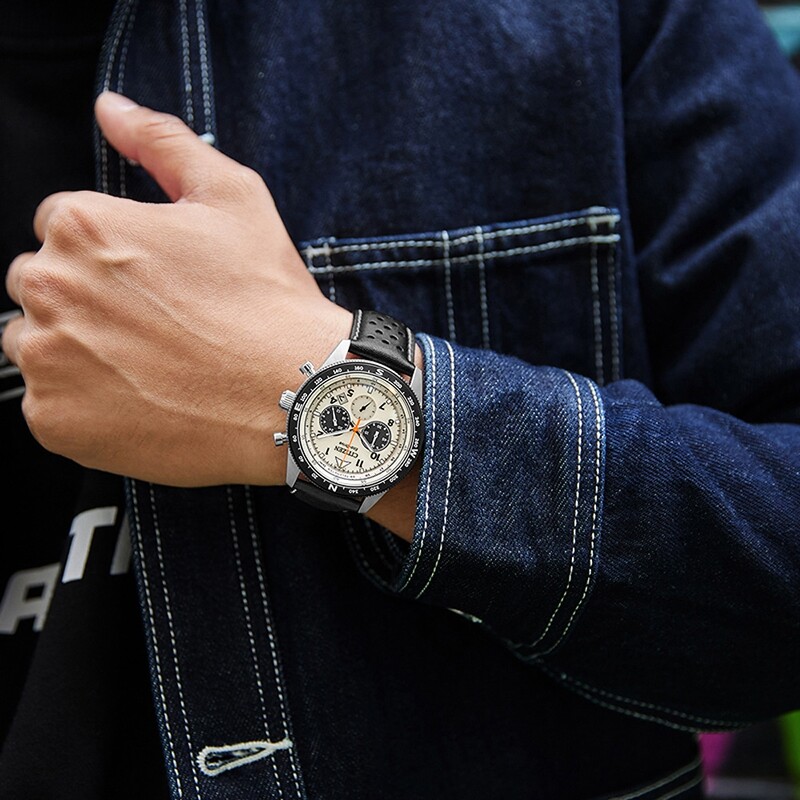 CITIZEN Curea din piele Cuarț Ceas cronograf sport profesional pentru bărbați Cadou de Ziua Îndrăgostiților Brățară de bijuterii pentru bărbați