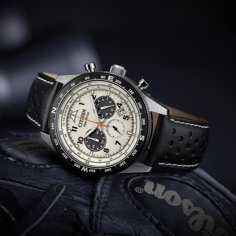 CITIZEN Curea din piele Cuarț Ceas cronograf sport profesional pentru bărbați Cadou de Ziua Îndrăgostiților Brățară de bijuterii pentru bărbați