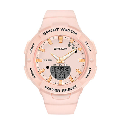 UTHAI CE64 Часовник за жени Мода Спорт на открито 5 бара Водоустойчив женски електронен ръчен часовник Деца Момичета Часовници Часовник