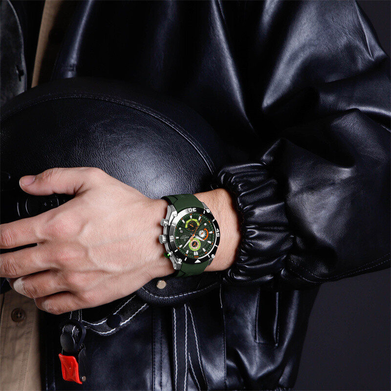 Ceas NAVIFORCE pentru bărbați, sport, ceas de mână cu quartz, cronograf, ceas militar, cu ceas luminos, cadou pentru bărbați, 2024