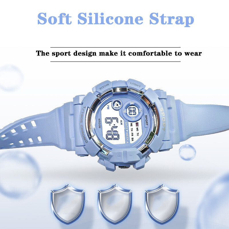 2024. gada modes digitālais pulkstenis zēniem, meitenēm, studentiem, ūdensnecaurlaidīgi elektriskie pulksteņi, augstas kvalitātes sporta rokas pulksteņi, dzimšanas dienas dāvanas