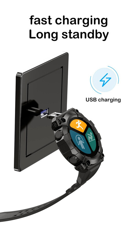 Okrugli digitalni pametni sportski sat Muški satovi Digitalni LED elektronički ručni sat Bluetooth fitness ručni sat Žene Djeca Sati