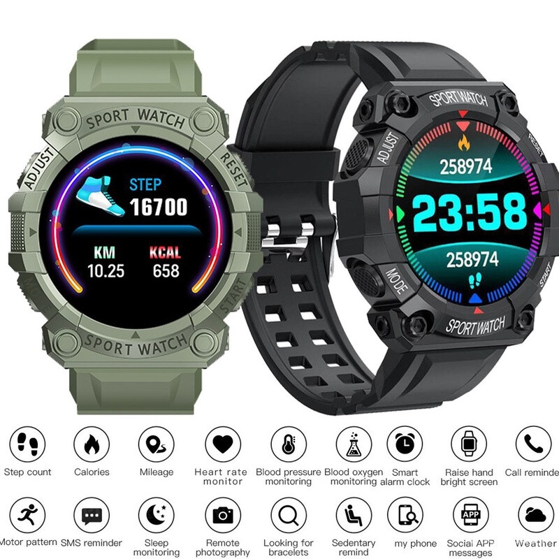 Okrugli digitalni pametni sportski sat Muški satovi Digitalni LED elektronički ručni sat Bluetooth fitness ručni sat Žene Djeca Sati