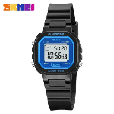SKMEI 2326 luksusa ūdensnecaurlaidīgs sporta atpakaļskaitīšanas triecienizturīgs sieviešu rokas pulksteņi, LED displeja digitālais pulkstenis sievietēm Reloj Mujer