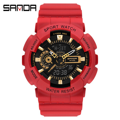 Ceasuri sportive de damă, auriu roz, alb