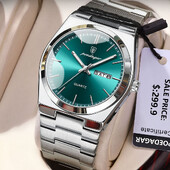 POEDAGAR Ceasuri Bărbați Fine Oțel Sport Moda Ceas Cuarț Original pentru Bărbat Impermeabil Luminos Data Weel Gentleman Trend Relo