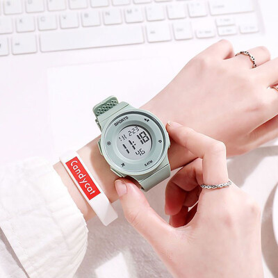 Ceas electronic luminos, rezistent la apă, pentru bărbați, la modă, simplu, la modă, cu ecran mare, sport, ceas sport multifuncțional