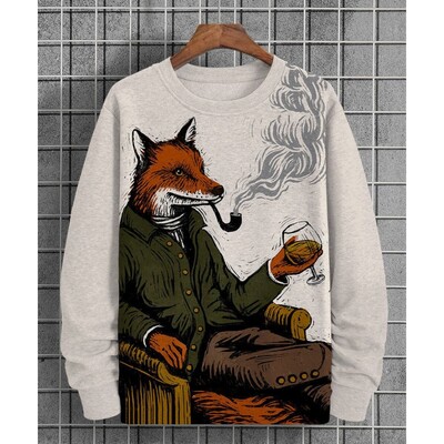 Tricou cu mânecă lungă cu pisică cu imprimeu, pentru bărbați, hanorace supradimensionate, pulover, toamnă, bărbați, femei, hanorac cu gât rotund, haine unisex la modă