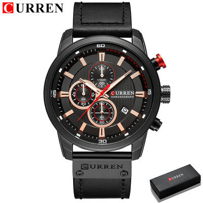 CURREN Fashion Date Quartz Bărbați Ceasuri de top Brand de lux Ceas de bărbați Cronograf Sport Ceas de mână pentru bărbați Hodinky Relogio Masculino