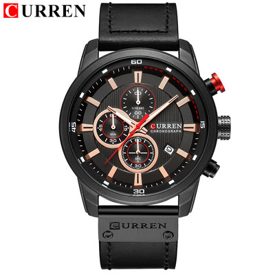 CURREN Fashion Date Quartz Bărbați Ceasuri de top Brand de lux Ceas de bărbați Cronograf Sport Ceas de mână pentru bărbați Hodinky Relogio Masculino