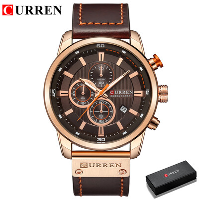 CURREN Fashion Date Quartz Bărbați Ceasuri de top Brand de lux Ceas de bărbați Cronograf Sport Ceas de mână pentru bărbați Hodinky Relogio Masculino