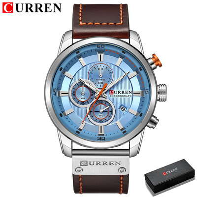 CURREN Fashion Date Quartz Bărbați Ceasuri de top Brand de lux Ceas de bărbați Cronograf Sport Ceas de mână pentru bărbați Hodinky Relogio Masculino