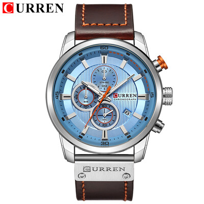 CURREN Fashion Date Quartz Bărbați Ceasuri de top Brand de lux Ceas de bărbați Cronograf Sport Ceas de mână pentru bărbați Hodinky Relogio Masculino