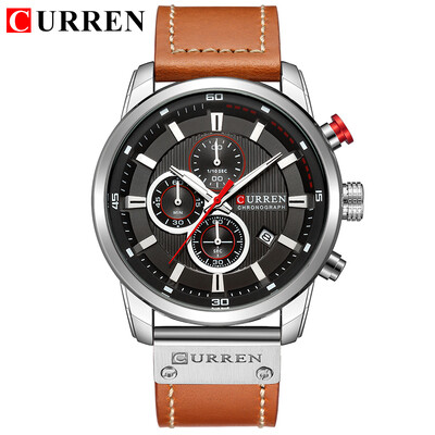 CURREN Fashion Date Quartz Bărbați Ceasuri de top Brand de lux Ceas de bărbați Cronograf Sport Ceas de mână pentru bărbați Hodinky Relogio Masculino